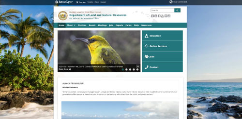 HAWAII Department of Land And Natural Resources