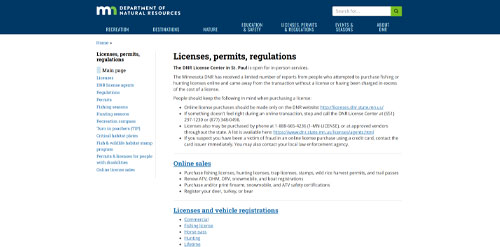 MINNESOTA Department of Natural Resources