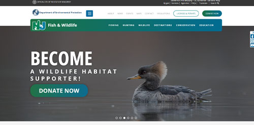 NEW JERSEY Department Division of Fish Wildlife
